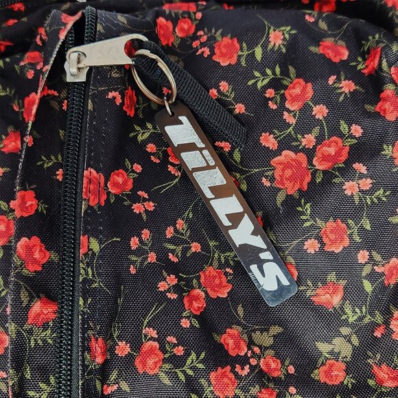 Jansport Floral Black Backpack with Red Roses | Stylish & Durable - Picture 4 of 8